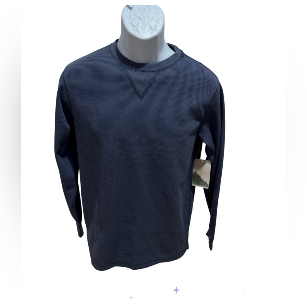 NWT Sun River Men PullOver Blue Size XL‎ Waffle Long Sleeve